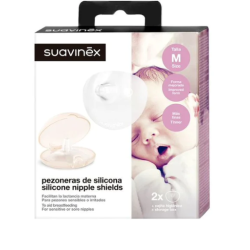 Suavinex Pezonera Silicona Talla (M) 2 Uds | Bebé | Farmaelglobo