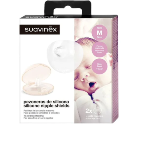 Suavinex Pezonera Silicona Talla (M) 2 Uds | Bebé | Farmaelglobo Suavinex Pezonera Silicona Talla (M) 2 Uds | Bebé | Farmaelglobo