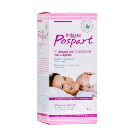Indasec Postpart Portegeslip 100% Algodón 24 uds | Higiene | Farmae...