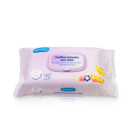 Alvita Toallitas Húmedas para Bebé 72 Uds | Bebé | Farmaelglobo