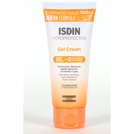 ISDIN Fotoprotector Gel Cream SPF50 100 ml (Formato viaje) | Cosmét...