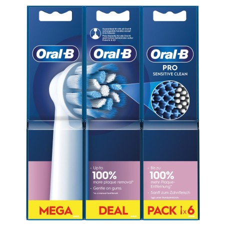 Oral-B Pro Sentitive Pack de 6 cabezales de recambio | Higiene | Fa...