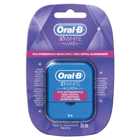 Oral-B 3D white Luxe seda dental 35 m | Higiene bucal | Farmaelglobo Oral-B 3D white Luxe seda dental 35 m | Higiene bucal | Farmaelglobo