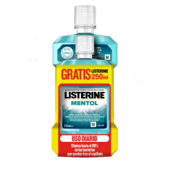 Listerine Sabor Mentol 500 ml + 250 ml de REGALO | Higiene | Farmae...
