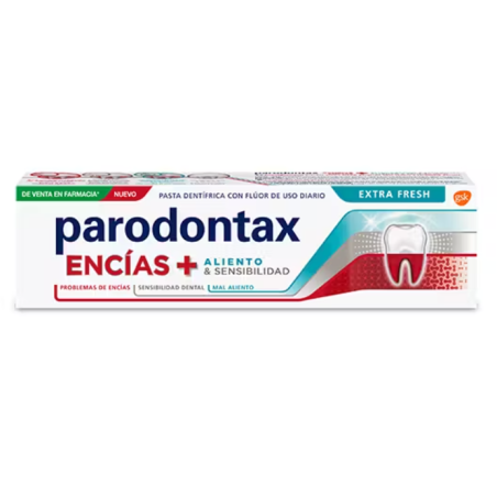 Parodontax Encías + Aliento fresco y Sensibilidad Pasta 75ml | Higi...