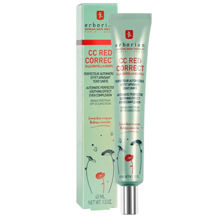 Erborian CC Cream Red Correct Correctora Hidratante Antirojeces SPF...