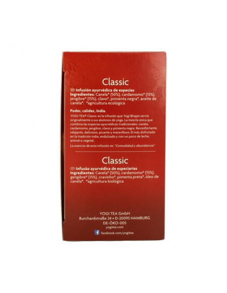 Yogi Tea Classic | Dietética y nutrición | Farmaelglobo Yogi Tea Classic | Dietética y nutrición | Farmaelglobo