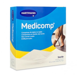 Medicomp Compresas de tejido no tejido 10 Sobres de 2 uds 10 cm x10...