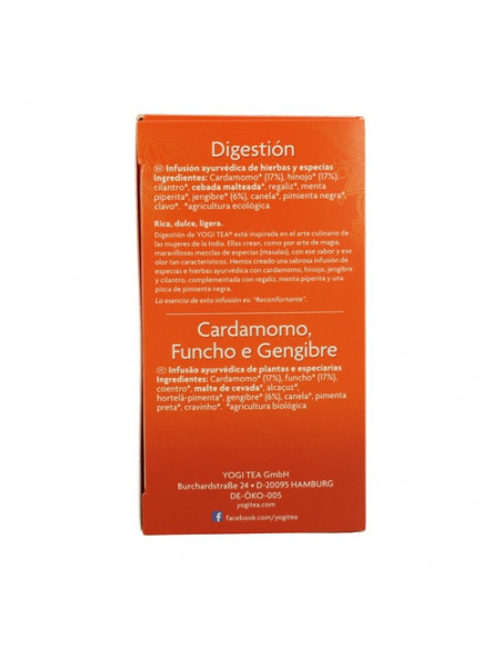 Yogi Tea Digestion | Dietética y nutrición | Farmaelglobo
