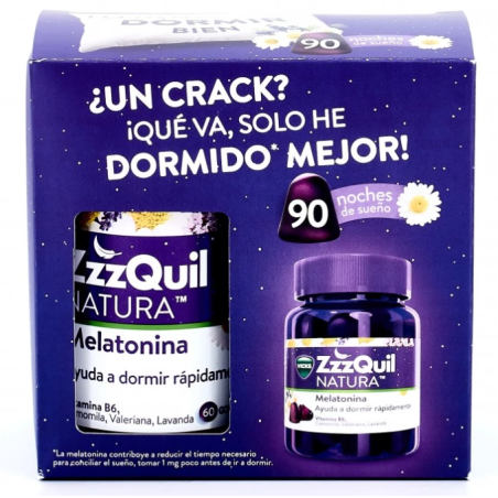 Vicks ZzzQUIL Natura Melatonina Pack 60 + 30 Gummies | Packs | Farm...