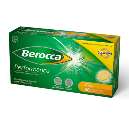 Berocca Performance Sabor Naranja 30 Comprimidos Efervescentes | Di... Berocca Performance Sabor Naranja 30 Comprimidos Efervescentes | Di...