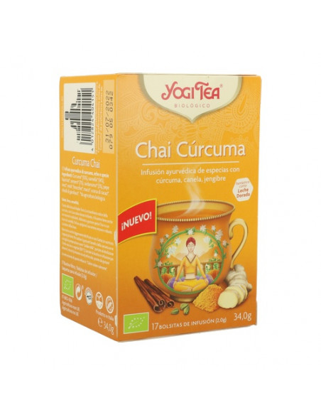 Yogi Tea Chai Cúrcuma | Dietética y nutrición | Farmaelglobo Yogi Tea Chai Cúrcuma | Dietética y nutrición | Farmaelglobo
