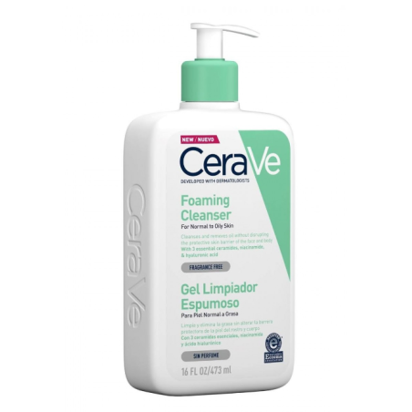 CeraVe Limpiador Gel Espumoso Piel Normal a Grasa 473 ml | Cosmétic...