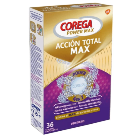 Corega Acción Total Max 36 Tabletas