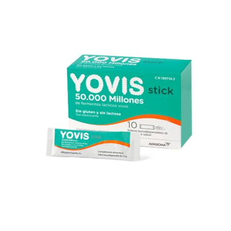 YOVIS Stick 10 Sticks Bucodispersables