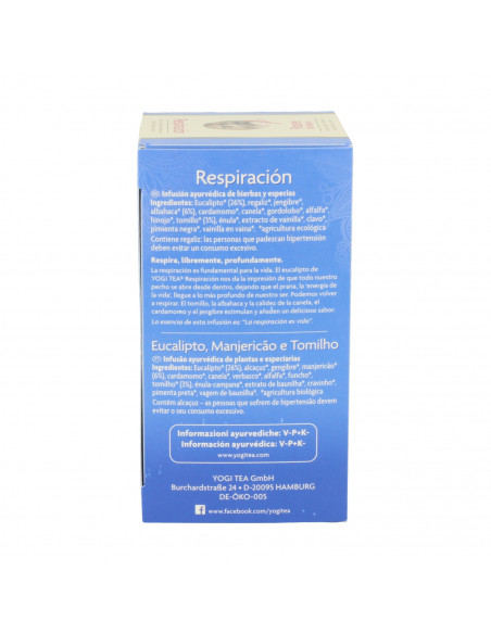 Yogi Tea Respiración | Dietética y nutrición | Farmaelglobo