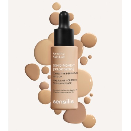 Sensilis Skin D-Pigment Color Drops Maquillaje Correctivo Despigmentante 25 ml Tono 4 Beige Doré Sensilis Skin D-Pigment Color Drops Maquillaje Correctivo Despigmentante 25 ml Tono 4 Beige Doré