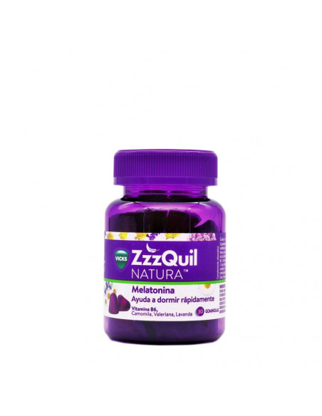 Vicks ZzzQUIL Natura Melatonina 30 Gummies | Dietética y nutrición ...