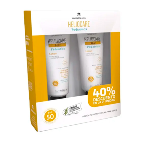 Heliocare 360 DUPLO Pediatrics Lotion 40% en la 2ª Ud