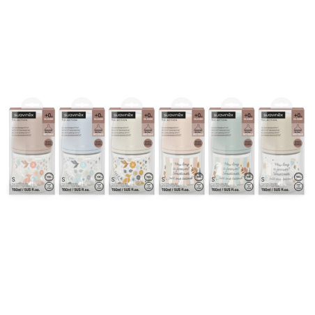 Suavinex Biberón +0m Tetina Fisiológica SX PRO "Premium bonhomía" 1...