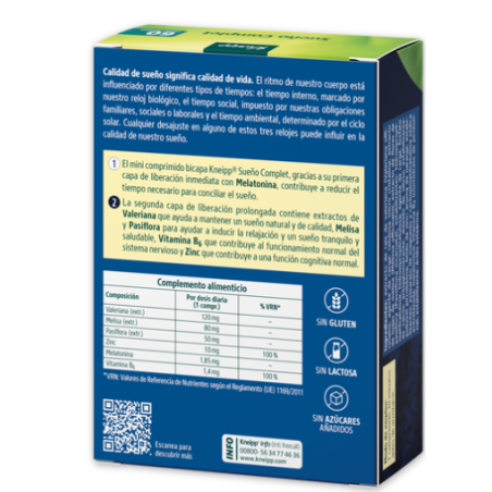 KNEIPP Sueño Complet 30 Comprimidos