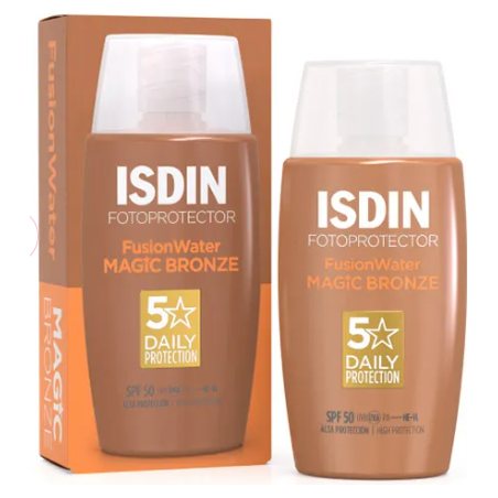 FOTOPROTECTOR ISDIN SPF 50 FUSION WATER BRONZE | Cosmética | Farmae...