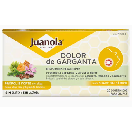 Juanola Dolor Garganta Propolis Fuerte 20 Comp | Art | Farmaelglobo Juanola Dolor Garganta Propolis Fuerte 20 Comp | Art | Farmaelglobo