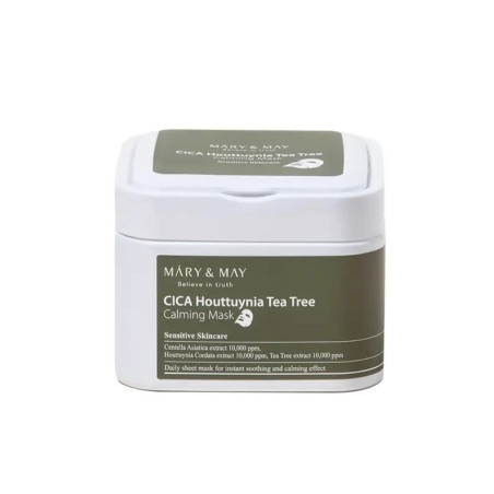 Mary&May- Mascarilla Calmante CICA y Árbol de Té 30uds