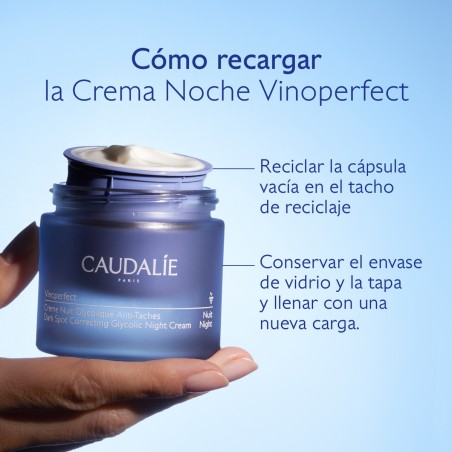 Caudalie Vinoperfect  RECARGA Crema Noche Glicólica Antimanchas 50 ml