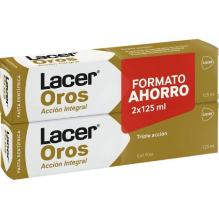 Lacer Oros pasta Duplo 125 ml | Higiene bucal | Farmaelglobo
