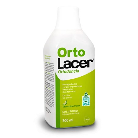 OrtoLacer Colutorio Menta 500 ml | Higiene bucal | Farmaelglobo