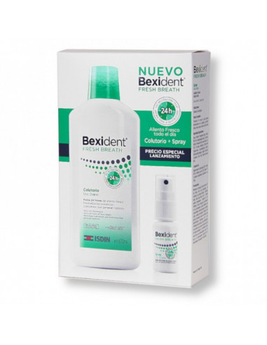 BEXIDENT Pack Ahorro Fresh Breath Colutorio + Spray