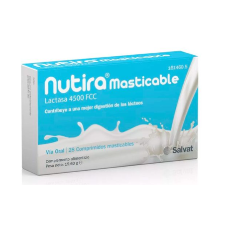 Nutira Lactasa 4500 FCC 28 Comprimidos Masticables Nutira Lactasa 4500 FCC 28 Comprimidos Masticables