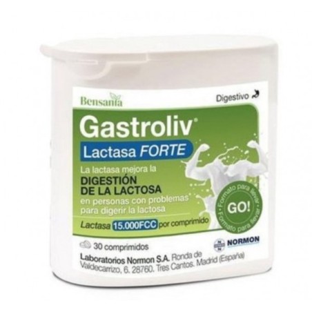 Gastroliv lactasa Forte 30 Comprimidos