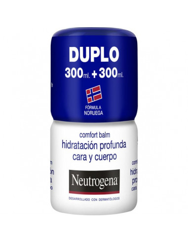 Neutrogena Bálsamo Duplo Azul Cara y Cuerpo Hidratación Profunda Piel Seca 2x300ml