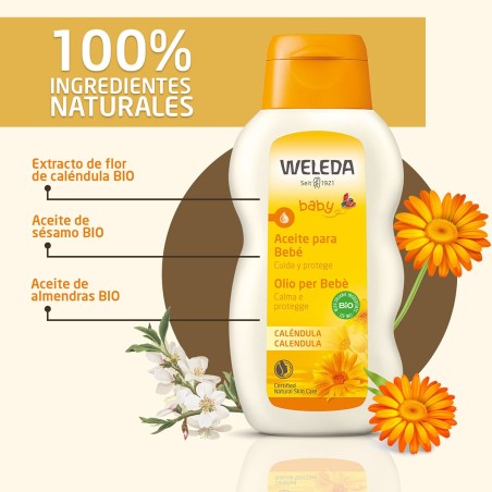 Weleda Calendula Bebé Aceite de Caléndula para Bebé 200 ml