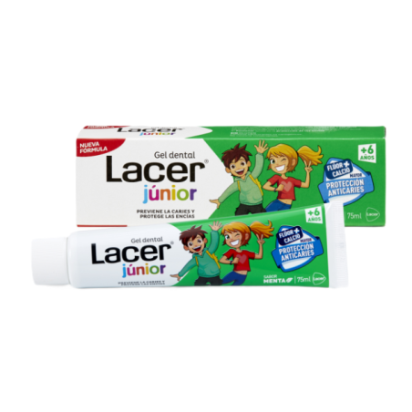 Lacer junior gel dental menta 75 ml | Higiene bucal | Farmaelglobo
