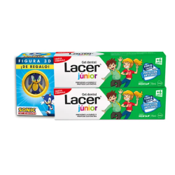 Lacer júnior Gel dental Sabor menta Duplo 2 x 75 ml