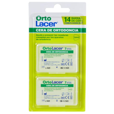 Orto Lacer cera de ortodoncia 14 barras | Higiene | Farmaelglobo