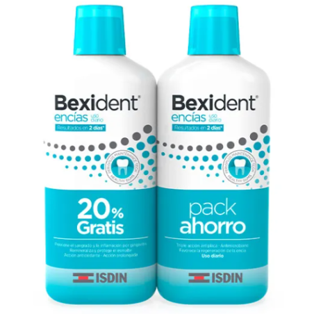 Bexident Encías Uso diario Colutorio Duplo 2 x 500 ml Bexident Encías Uso diario Colutorio Duplo 2 x 500 ml