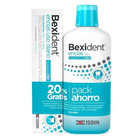 BEXIDENT Pack Ahorro Encias Uso Diario Triclosan Colutorio + Pasta ...