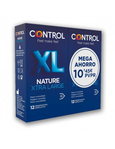 Pack Mega Ahorro Preservativos Control Nature XL 24 ud.