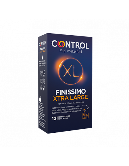 Preservativos Control Finissimo XL 12 ud | Sexualidad | Farmaelglobo