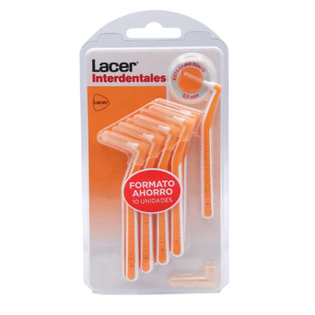 Lacer Cepillo Interdental Angular Extrafino Suave 0,5 mm 10 Uds
