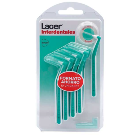 Lacer Cepillo Interdental Angular Extrafino 0.6mm 10 Uds