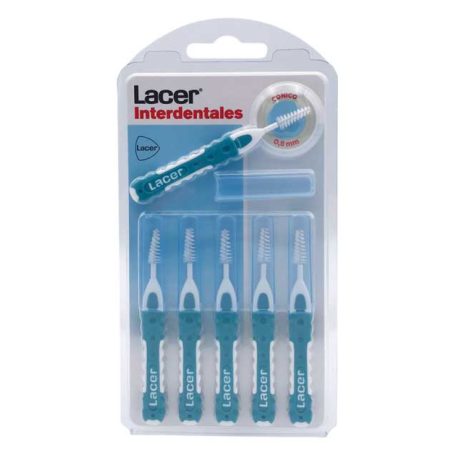 Lacer Cepillo Interdental Recto Cónico 0.8 mm 6 Uds