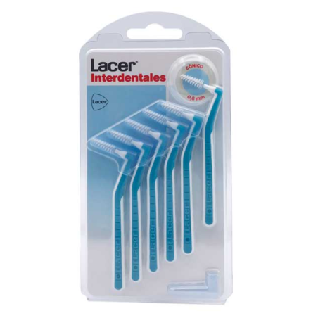 Lacer Cepillo Interdental Angular Cónico 0.8 mm 6 Uds