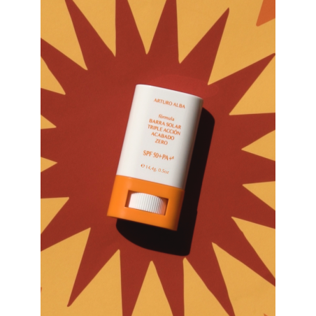 Arturo Alba Fórmula: Barra Solar Triple Acción Acabado Zero SPF 50+