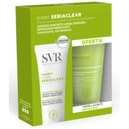 SVR Sebiaclear Hydra Crema Reparadora 40 ml + Crema Lavante 55 ml REGALO