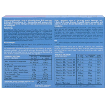 Pilopeptan Woman Cabello Mujer 60 comprimidos | Vitaminas | Farmael...